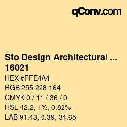 カラーコード: Sto Design Architectural Colours - 16021 | qconv.com