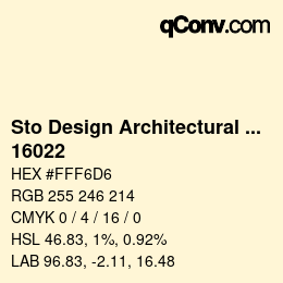 Farbcode: Sto Design Architectural Colours - 16022 | qconv.com