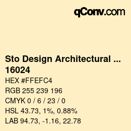 Código de color: Sto Design Architectural Colours - 16024 | qconv.com