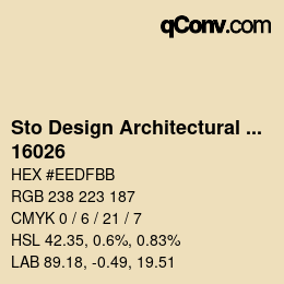 Código de color: Sto Design Architectural Colours - 16026 | qconv.com