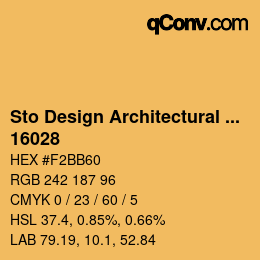 Código de color: Sto Design Architectural Colours - 16028 | qconv.com