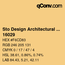 Código de color: Sto Design Architectural Colours - 16029 | qconv.com