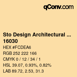 Farbcode: Sto Design Architectural Colours - 16030 | qconv.com