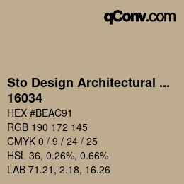 Farbcode: Sto Design Architectural Colours - 16034 | qconv.com