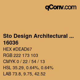 Código de color: Sto Design Architectural Colours - 16036 | qconv.com