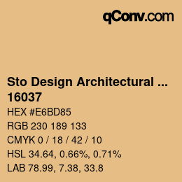 Farbcode: Sto Design Architectural Colours - 16037 | qconv.com