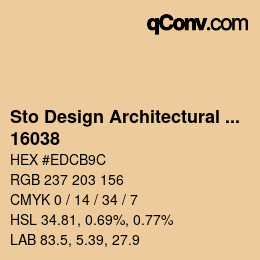 カラーコード: Sto Design Architectural Colours - 16038 | qconv.com