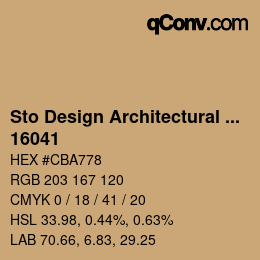 Farbcode: Sto Design Architectural Colours - 16041 | qconv.com