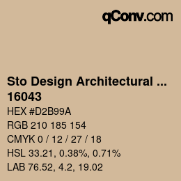 Code couleur: Sto Design Architectural Colours - 16043 | qconv.com