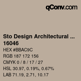 Farbcode: Sto Design Architectural Colours - 16046 | qconv.com