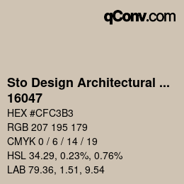 Código de color: Sto Design Architectural Colours - 16047 | qconv.com