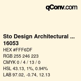 Farbcode: Sto Design Architectural Colours - 16053 | qconv.com