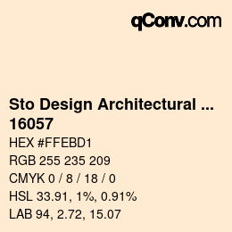 Color code: Sto Design Architectural Colours - 16057 | qconv.com