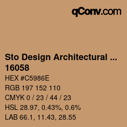 Code couleur: Sto Design Architectural Colours - 16058 | qconv.com