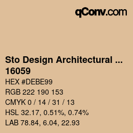 Código de color: Sto Design Architectural Colours - 16059 | qconv.com