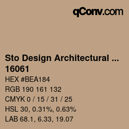 Farbcode: Sto Design Architectural Colours - 16061 | qconv.com