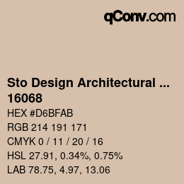 Farbcode: Sto Design Architectural Colours - 16068 | qconv.com