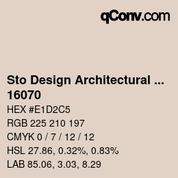 Farbcode: Sto Design Architectural Colours - 16070 | qconv.com