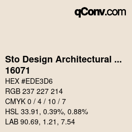 Código de color: Sto Design Architectural Colours - 16071 | qconv.com