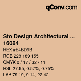 Código de color: Sto Design Architectural Colours - 16084 | qconv.com