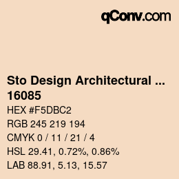 Código de color: Sto Design Architectural Colours - 16085 | qconv.com