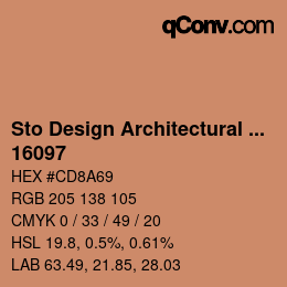 Código de color: Sto Design Architectural Colours - 16097 | qconv.com