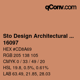Code couleur: Sto Design Architectural Colours - 16097 | qconv.com