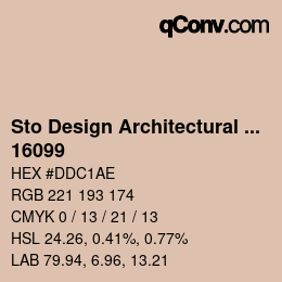 Farbcode: Sto Design Architectural Colours - 16099 | qconv.com