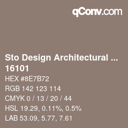 Farbcode: Sto Design Architectural Colours - 16101 | qconv.com