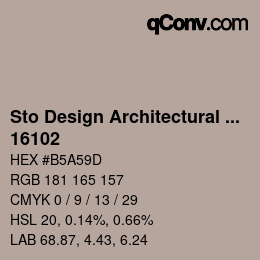 Farbcode: Sto Design Architectural Colours - 16102 | qconv.com