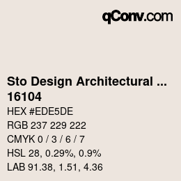 Código de color: Sto Design Architectural Colours - 16104 | qconv.com