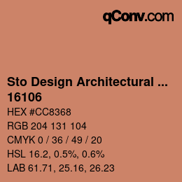 Farbcode: Sto Design Architectural Colours - 16106 | qconv.com