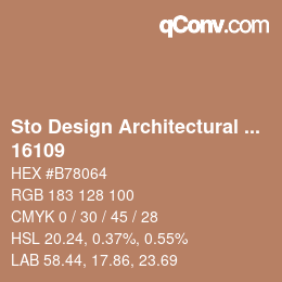 Código de color: Sto Design Architectural Colours - 16109 | qconv.com