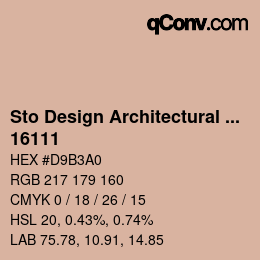 カラーコード: Sto Design Architectural Colours - 16111 | qconv.com