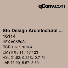 Code couleur: Sto Design Architectural Colours - 16114 | qconv.com