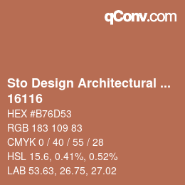 カラーコード: Sto Design Architectural Colours - 16116 | qconv.com