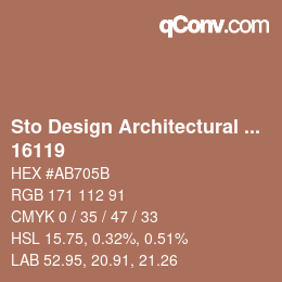 Código de color: Sto Design Architectural Colours - 16119 | qconv.com