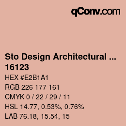 Código de color: Sto Design Architectural Colours - 16123 | qconv.com