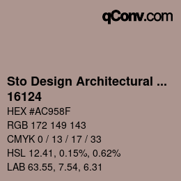 Código de color: Sto Design Architectural Colours - 16124 | qconv.com