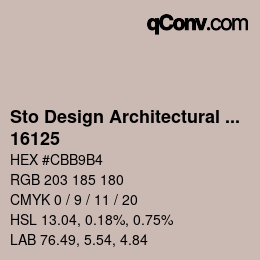 Color code: Sto Design Architectural Colours - 16125 | qconv.com