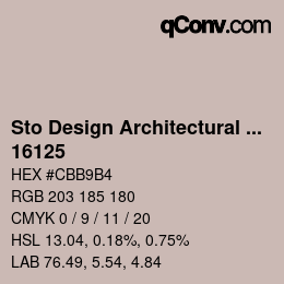 Color code: Sto Design Architectural Colours - 16125 | qconv.com