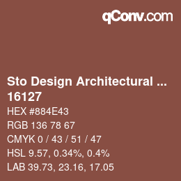 Farbcode: Sto Design Architectural Colours - 16127 | qconv.com