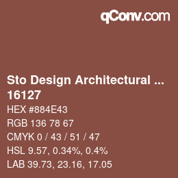 Código de color: Sto Design Architectural Colours - 16127 | qconv.com