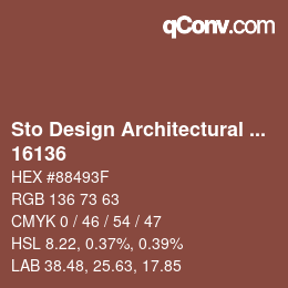 Código de color: Sto Design Architectural Colours - 16136 | qconv.com