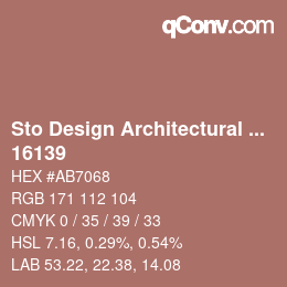 Código de color: Sto Design Architectural Colours - 16139 | qconv.com