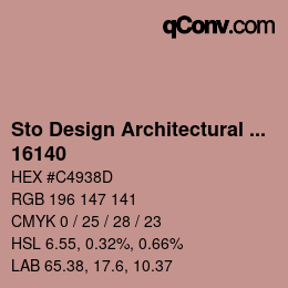 Código de color: Sto Design Architectural Colours - 16140 | qconv.com