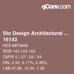 Code couleur: Sto Design Architectural Colours - 16143 | qconv.com
