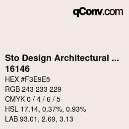 Código de color: Sto Design Architectural Colours - 16146 | qconv.com