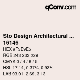 Code couleur: Sto Design Architectural Colours - 16146 | qconv.com