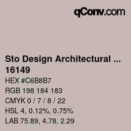 Code couleur: Sto Design Architectural Colours - 16149 | qconv.com